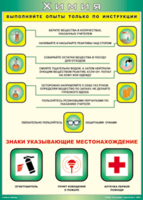Таблица "Выполняйте опыты только по инструкции" (100х140 сантиметров, винил) - fgospostavki.ru - Тула