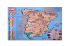 Учебная карта Испания на испанском языке - fgospostavki.ru - Тула