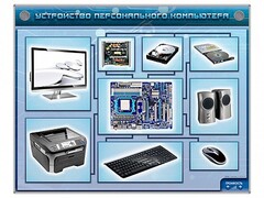Электрифицированный учебно-информационный стенд "Устройство персонального компьютера" - fgospostavki.ru - Тула