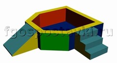 Сухой бассейн "Крепость" 1,5х1,2 метра - fgospostavki.ru - Тула