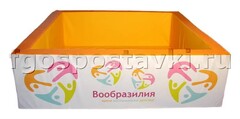 Сухой бассейн "Вообразилия" квадратный с шелкографией - fgospostavki.ru - Тула