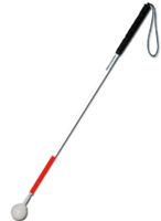 Трость телескопическая композитная с вращающимся шарообразным наконечником длинная на крючке - fgospostavki.ru - Тула