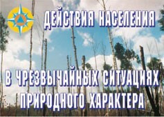 Комплект плакатов "Действия населения в ЧС природного характера" - fgospostavki.ru - Тула
