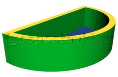 Сухой бассейн полукруглый (без рисунка) - fgospostavki.ru - Тула