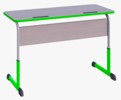 Парта SMARTY KEY двухместная регулируемая по высоте с антивандальной кромкой - fgospostavki.ru - Тула