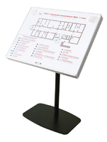 Тактильно-звуковая мнемосхема в комплекте со стойкой (вертикальная стойка) - fgospostavki.ru - Тула