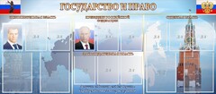 Стенд "Государство и право" - fgospostavki.ru - Тула