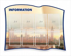 Стенд резной "Информация" Вариант 9 - fgospostavki.ru - Тула