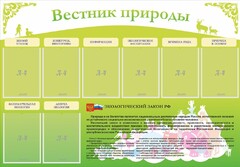 Стенд "Вестник природы" Вариант 4 - fgospostavki.ru - Тула