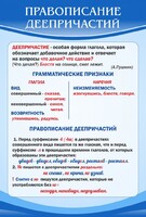 Стенд "Правописание деепричастий" - fgospostavki.ru - Тула