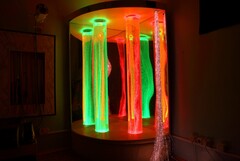Сенсорный уголок большой с двумя колоннами, двусторонней подсветкой и фибероптическими нитями. VIP класс. - fgospostavki.ru - Тула