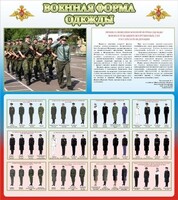 Стенд "Военная форма одежды (герб РФ) " - fgospostavki.ru - Тула