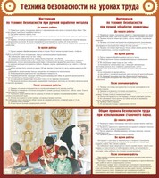Стенд "Техника безопасности на уроках труда" - fgospostavki.ru - Тула