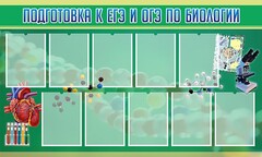 Стенд "Подготовка к ЕГЭ и ОГЭ по биологии" Вариант 2 - fgospostavki.ru - Тула