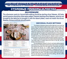 Стенд "Столовые приборы и посуда" - fgospostavki.ru - Тула