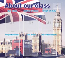 Стенд "About our class" - fgospostavki.ru - Тула