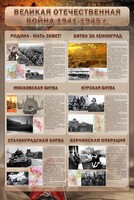 Стенд "Великая Отечественная война" (битвы) - fgospostavki.ru - Тула