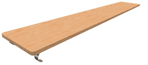 Доска наклонная навесная (1,5 метра) - fgospostavki.ru - Тула