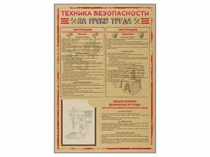 Стенд-уголок "Техника безопасности на уроках труда" - fgospostavki.ru - Тула
