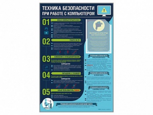 Стенд-уголок "Техника безопасности при работе на компьютере в общеобразовательных учреждениях" - fgospostavki.ru - Тула