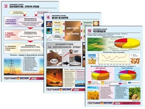 Комплект таблиц по географии "Экономика России" раздаточные (цветные, ламинированные, А4, 16 штук) - fgospostavki.ru - Тула