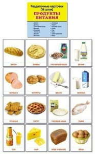 Раздаточные карточки "Продукты питания" - fgospostavki.ru - Тула