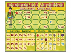 Комплект оборудования "Английский алфавит" с комплектом тематических магнитов - fgospostavki.ru - Тула