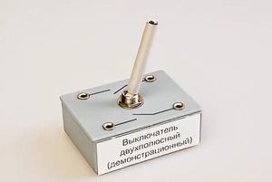 Выключатель двухполюсный (демонстрационный) - fgospostavki.ru - Тула