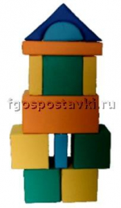 Мягкий модуль-конструктор "Городок" (12 элементов) - fgospostavki.ru - Тула