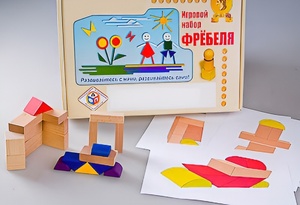 Игровой набор Фребеля "Конструктор деревянный без соединений-2" (Серия "Эксперимент") - fgospostavki.ru - Тула