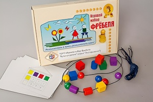 Игровой набор Фребеля "Бусы-шнуровка" (серия "Эксперимент") - fgospostavki.ru - Тула