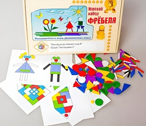 Игровой набор Фребеля "Конструктор плоскостной-4" (Серия "Эксперимент") - fgospostavki.ru - Тула