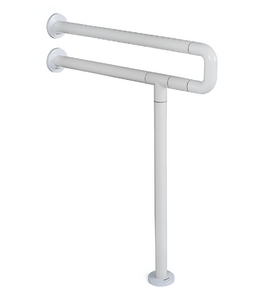 Поручень напольно-настенный с антибактериальным покрытием (белый) - fgospostavki.ru - Тула