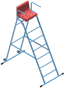 Вышка судейская универсальная (H-2 метра, разборная) - fgospostavki.ru - Тула