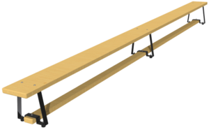 Скамейка гимнастическая (металлические ножки, лак) (3,0 м)  - fgospostavki.ru - Тула