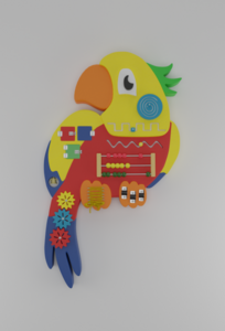 Бизиборд «Разноцветный попугай» - fgospostavki.ru - Тула