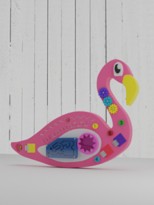 Бизиборд «Розовый фламинго» - fgospostavki.ru - Тула