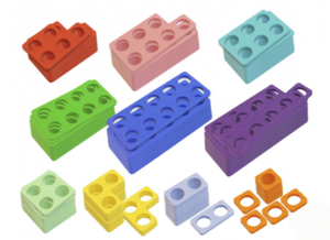 Нумирошка. Набор цветных пластиковых форм 100 шт. по методике Нумикон - fgospostavki.ru - Тула