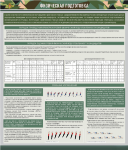 Стенд "Физическая подготовка" - fgospostavki.ru - Тула