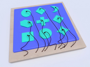 Развивающая панель с геометрическими фигурами - fgospostavki.ru - Тула