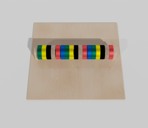 Тактильно-развивающая панель с разноцветными кругами - fgospostavki.ru - Тула