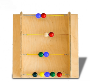 Тактильно-развивающая панель с текстурами и радужными шариками - fgospostavki.ru - Тула