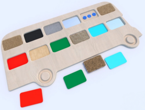 Тактильные разноцветные дощечки «Автобус» - fgospostavki.ru - Тула
