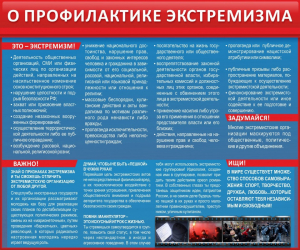Стенд "О профилактике экстремизма" - fgospostavki.ru - Тула