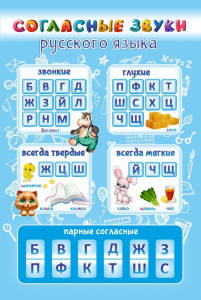 Стенд "Согласные русского языка" - fgospostavki.ru - Тула