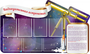 Стенд "Наблюдательная астрономия" - fgospostavki.ru - Тула