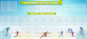 Стенд "Спортивная жизнь школы" - fgospostavki.ru - Тула