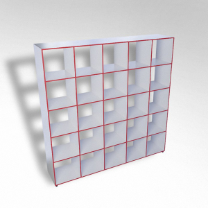 Шкаф открытый многосекционный ТР25 ЛДСП - fgospostavki.ru - Тула