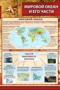 Стенд "Мировой океан и его части" - fgospostavki.ru - Тула