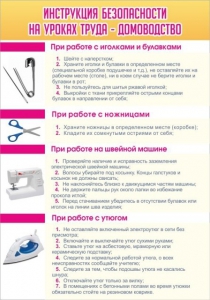 Стенд "Инструкция безопасности на уроках труда №1" - fgospostavki.ru - Тула